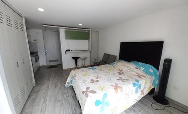 apartaestudio en arriendo en edificio frontera piso 9 amoblado. Cod A13386