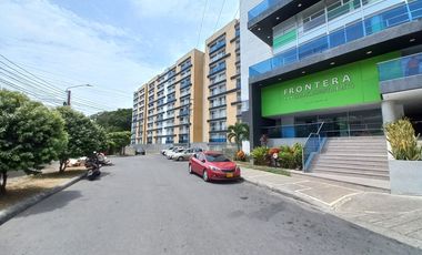 apartaestudio en arriendo en edificio frontera piso 9 amoblado. Cod A13386