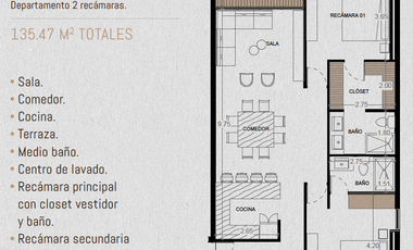 Departamento (Midtown) en Venta en Urbanic Living Center en  Santa Rita Cholul