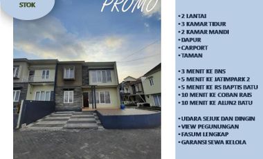 Rumah Villa Dijual Di Batu Malang Tipe 109 View Panderman