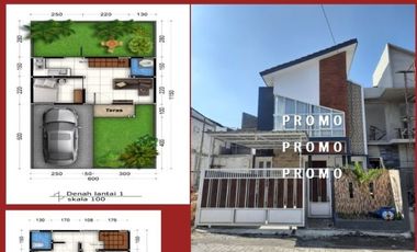 Dijual Rumah 2 Lantai Design Modern di Malang