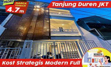 Kost Baru Full Furnished Strategis Tanjung Duren Jakarta inc.30 Jt/Bln