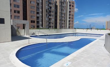 apartamento en arriendo en conjunto residencial terra piso 9. Cod A13829