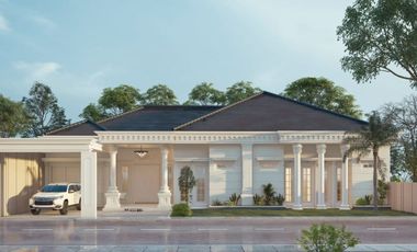 RUMAH CLASIK MODERN CANTIK DAN MEWAH DI KAWASAN KOMPLEK PEMDA