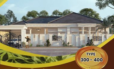 RUMAH CLASIK MODERN CANTIK DAN MEWAH DI KAWASAN KOMPLEK PEMDA