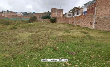 lote en venta en paraiso. Cod V1517