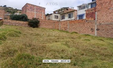 lote en venta en paraiso. Cod V1517