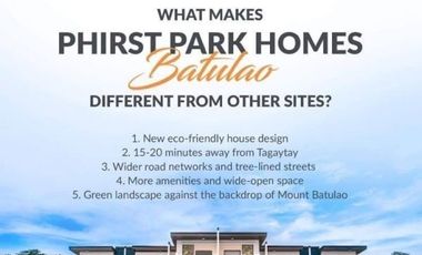 2 Bedroom Townhouse Callista Mid Phirst Park Homes Batulao