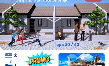 Rumah type 30 konsep minimalis dekat Polres Kulonprogo