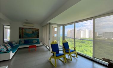 Hermoso apartamento amoblado con vista al mar