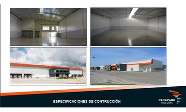 Ventas de galpones industriales y bodegas en Panapark Free Zone