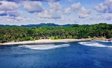 Siargao Island White Sand Beach Front Lot With Elevated/Overlooking Portion