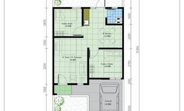 Rumah Modern Type 45 Harga 255 Juta di Daerah Jogonalan
