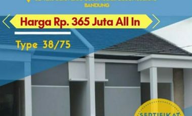 Rumah New Minimalis Murah di Bojongsoang Bandung Tepat di Samping Kawasan Elite Agung Podomoro Land 365jt All in.