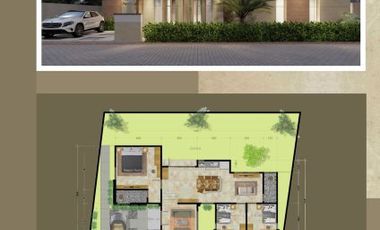 VILLA BERKUALITAS FULL FURNISHED AKSES JALAN MUDAH
