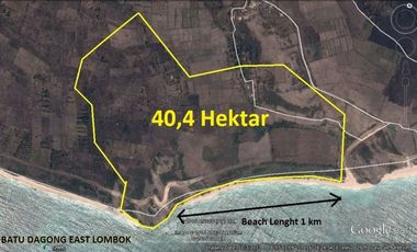 Tanah Tepi Pantai Batu Dagong Lombok View Sunset + Sunrise