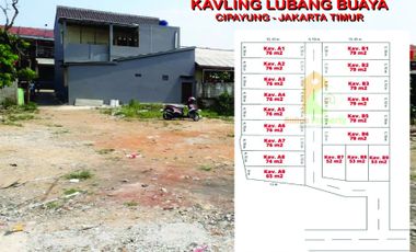 Tanah dijual di lubang buaya dekat dari Jl Raya Pondok Gede