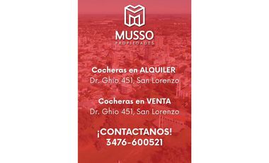 Cochera en venta en San Lorenzo