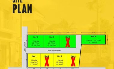 Rumah Modern dalam Perumahan di Palihan