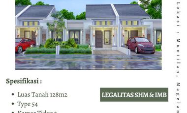 Rumah cantik minimalis asri pedesaan legalitas SHM