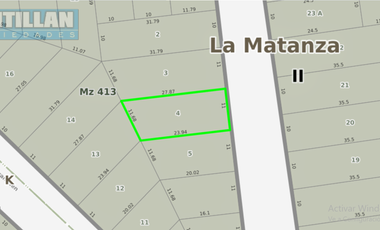 EXCELENTE LOTE EN LA MEJOR ZONA RESIDENCIAL DE RAMOS MEJIA