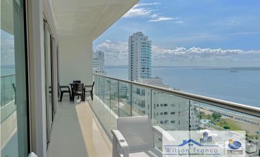 Venta Apartamento, amoblado, Castillogrande, vista al mar, Cartagena