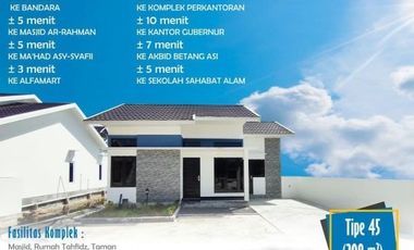 Jual Murah Rumah Syariah Di Palangka Raya Kalimantan Tengah Dekat Kantor Gubernur