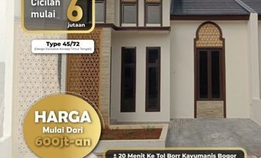 Rumah syariah Siap huni di Kemang bogor