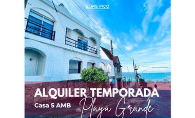 ALQUILER por TEMPORADA 5 AMB Playa Grande