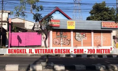 Jual Bengkel di Jl. Veteran Gresik Strategis Jalan Utama