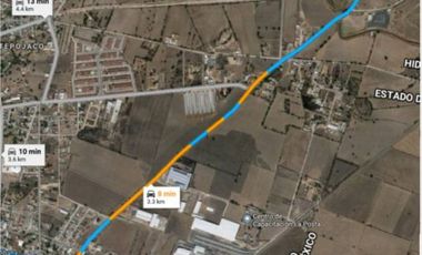 EN VENTA AMPLIOS TERRENOS MUY AMPLIOS EN EXCELENTE UBICACION FACIL ACCESO EN TIZAYUCA, HIDALGO