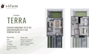 CASA EN VENTA  EN SÓLUM RESIDENCIAL