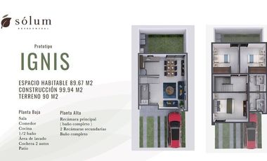 CASA EN VENTA  EN SÓLUM RESIDENCIAL