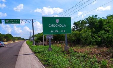 Terreno en venta en Chochola de 356m frente a carretera Merida a Campeche
