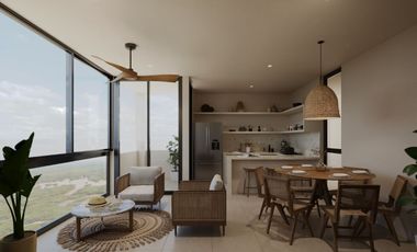 Departamento en venta Mérida Yucatán, Dorada Chicxulub Puerto