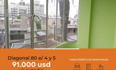 Semipiso en venta - 3 dormitorios 2 baños - 115mts2 - La Plata [FINANCIADO]
