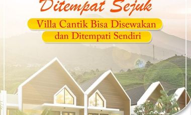Villa Asri Nyaman di Puncak View Gunung Gede Pangrango dan Cianjur City Light Harga CASH PROMO Cuma 325 juta.