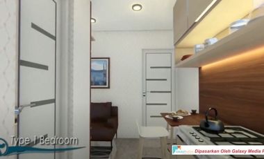 apartemen di antapani kodya bandung type 1 Badroom jawa barat