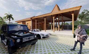 Rumah dekat Wisata Internasional Candi Prambanan Hunian Model Joglo Siap Bangun dekat JL Aspal