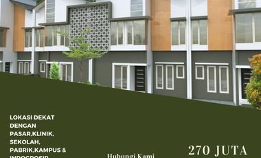 2 Lantai Tipe 45/77 Rumah 5 menit dari Kota Bisa KPR