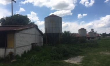 Terreno de 14 hectáreas en venta con granja avicola en Zumpango