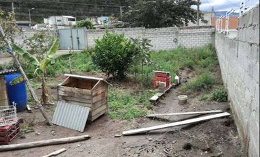 Venta de terreno con mediaguas en Otavalo en ciudadela Rumiñahui