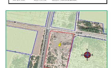 TERRENO EN VENTA LIBRAMIENTO  MATAMOROS-LA PARTIDA, COAHUILA