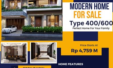 Rumah di Jual di Kawasan Premium D Jl Soekarno Hatta