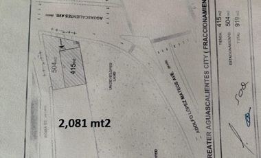 Renta de terreno para uso comercial, al poniente de Aguascalientes