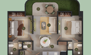 Departamento en venta Mérida Yucatán, Bosco Temozón