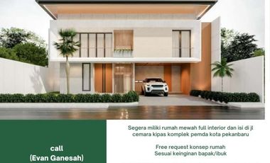 hunian modern bebas konsep dan design di lokasi dekat mall ska