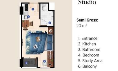 Dijual Apartemen Serpong Garden Cisauk Tangerang Selatan Lokasi Sangat Strategis Dekat Dengan Univ Atma Jaya Studio