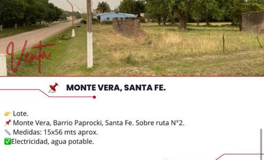 Terreno / Lote en venta de 840m2 ubicado en Monte Vera