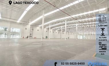 Great industrial warehouse on Lake Texcoco
